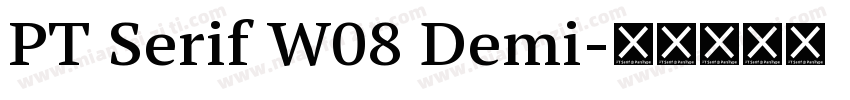PT Serif W08 Demi字体转换